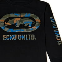 Графичка маица со долги ракави Еко, 2-пакет, големини 4-16