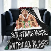 Ова е мојот божиќен филм што гледа како ќебе ватенка, Божиќно кадифен фрли ќебе за кревет за кауч 50 x60