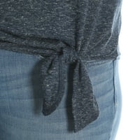 Women'sенски долг ракав плетен врв со чипка на чипка