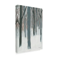 Трговска марка ликовна уметност „мека зимска шума“ платно уметност од Кетрин Ловел