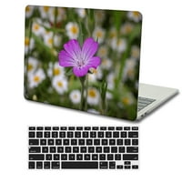 КАИШЕК Само За Стариот Macbook Pro 15 Случај-Објавен Модел А1398, Пластична Тврда Обвивка + Капак На Црна Тастатура, Цвет 0826