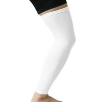 Единствени поволни цени бела L големина долга надворешна истегнување на ногата на ногата на нозете на коленото телесно телесно заштитеник