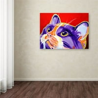 Трговска марка ликовна уметност Cat Issa Canvas Art by Dawgart
