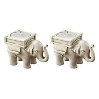 мишуовоти слон свеќник ретро посакувајќи држач за свеќи држач за свеќи за чај