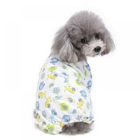 Куче за миленичиња претјуи пижами со четири нозе памучни пижами пад на кучиња крпа за спиење на кучиња