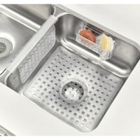 Idesign евра мијалник поставен со голем душек, седло на мијалник и 3-парчиња, чисти