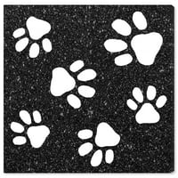 Wynwood Studio Animals Wall Art Canvas Prints 'Paws' кучиња и кутриња - црно, бело