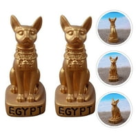 Египетска Мачка Статуа Декор Египетска Мачка Статуа Украс Песок Маса Украс