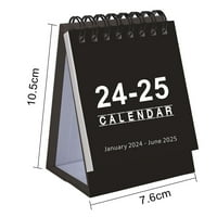 Руанлало Мал Календарски Месец На Биро Од Јануари до јуни Двожичен Обврзувачки Домашен Канцелариски Училишен Пренослив Десктоп