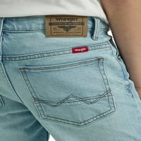 Индигудски тенок Jeanан на момчето Wrangler® Boy Indigood Straight Jean со прилагодување на половината, големини 4-16, Слим и Хаски
