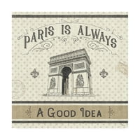 Трговска марка ликовна уметност „Париз Фармхаус IV“ платно уметност од студиото Пела