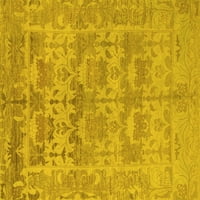 Ахгли Компанија Машина За Перење Затворен Правоаголник Ориентални Жолти Традиционални Килими, 5'7'
