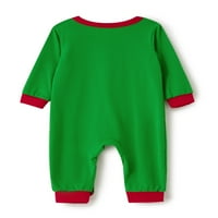Ма&Бебе Семејство Божиќ Пјс Појавување Сетови Божиќ Пижами Дедо Мраз Печатени Врвот И Панталони Облека За Спиење
