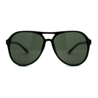 Машки Преголеми Пластични Иконски Ретро Тркачки Очила За Сонце Сјајна Црна Зелена Боја