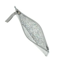 Conair Clear PVC Silver Shine сјај на сјајот со детали за сребрена лента за патент
