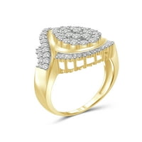 Jewelersclub 14k злато позлатено сребро 1. карат бел дијамантски прстен за жени