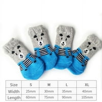 Слатки Чорапи За Кучиња За Миленичиња Со Печатени Мачки Против Лизгање Чевли За Кученца Производи За Заштита Од Шепи За Мали
