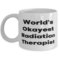 Терапевт за зрачење во светот во светот 11oz кригла, чаша за зрачење на терапевт, уникатна идеја за терапевт за зрачење