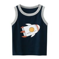 2dxuixsh долга ракав маичка за деца дете дете деца бебешки момчиња девојки автобуси автомобили вселенски летала, без ракави