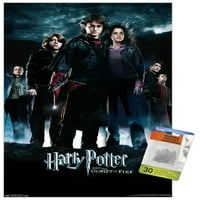 Хари Потер И Огнениот Пехар - Група Еден Лист Ѕид Постер со Притисни Иглички, 14.725 22.375
