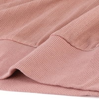 Уникатни поволни цени за женски фенер за ракави на екипажот на екипажот за зимски ребрести џемпер од пулвер