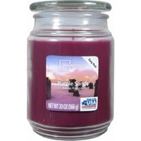 Главни мириси со миризлива свеќа од 20 унца, виолетова песоци