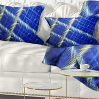 DesignArt Сина апстрактна метална скара - Апстрактна перница за фрлање - 16x16