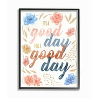 Tuphell Industries поттикнува добар ден за добар ден цитат пролетен цветен врамен wallиден дизајн од Ziwei Li, 11 14
