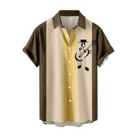 Педер Поло кошули за мажи Тенок вклопуваат кошула со краток ракав лето лето модна улична облека стилска маица жолта, с