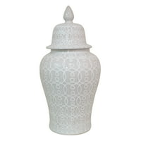 Плут брендови Керамички храм Тегла - Бела во бел порцелан