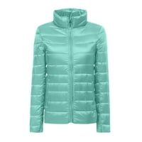 Mafytytpr женски палта и јакни, женски зима на продажба жени модни тенок обичен патенти, лабава долга ракав бомбардер топол блуза палто кратки врвови парки