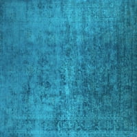 Ахгли Компанија Затворен Правоаголник Ориентални Светло Сини Индустриски Површина Килими, 7'9'