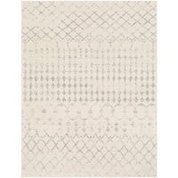Уметнички ткајачи Роми потресена област килим, крем, 5'3 7'1
