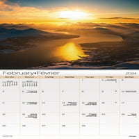 Трендови Меѓународни Зајдисонца Мини Ѕид Календар & Притисни Иглички И Притисни Иглички